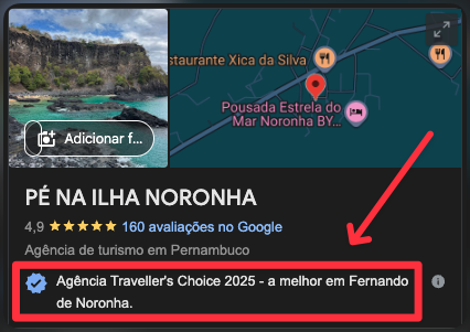 pé na ilha